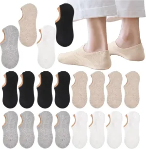 20 Pairs Thin Womens Ankle Socks, Short Athletic Pack of SocksNo Show Socks Low Cut for Women