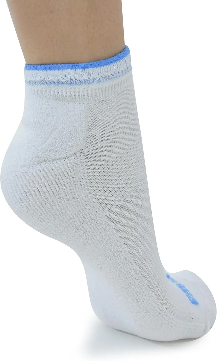 6 Pairs Mens Low Ankle Socks – Double Collar, Casual Cotton Socks – Black/Light Grey/White – Size 7-9