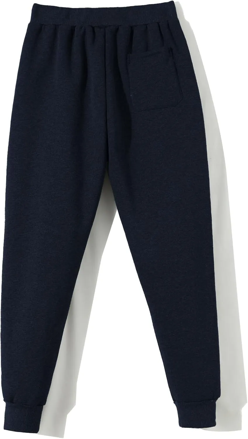 Aprsfn Men's Winter Thick Berber Fleece Sherpa Lined Active Sweatpants Brushed Jogger Pants