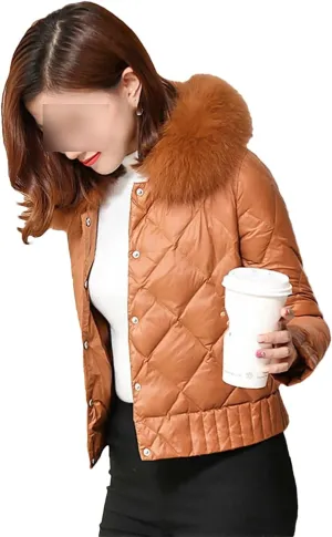Autumn Winter White Duck Down Coat Women Warm Short Slim Puffer Jacket Female Casual Parkas