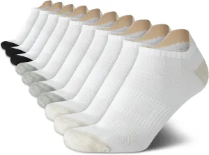 Avia Women's Athletic Low Cut Socks - 10 Pack Performance Stretch Cushioned Ankle Socks for Running and Workout (4-12)