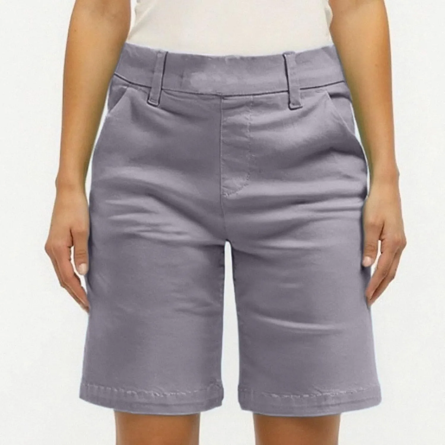 Bermuda Shorts for Women Trendy 2025 Casual Summer High Waisted Chino Shorts Straight Leg Hiking Vacation Outfits