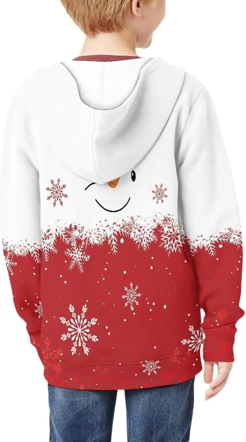 Boy Hoodies Size 6-16 Zipper with Two Pockets Fashion Hooded Zipper Sweatshirt for Teenagers