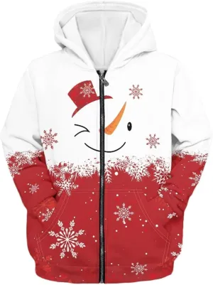 Boy Hoodies Size 6-16 Zipper with Two Pockets Fashion Hooded Zipper Sweatshirt for Teenagers