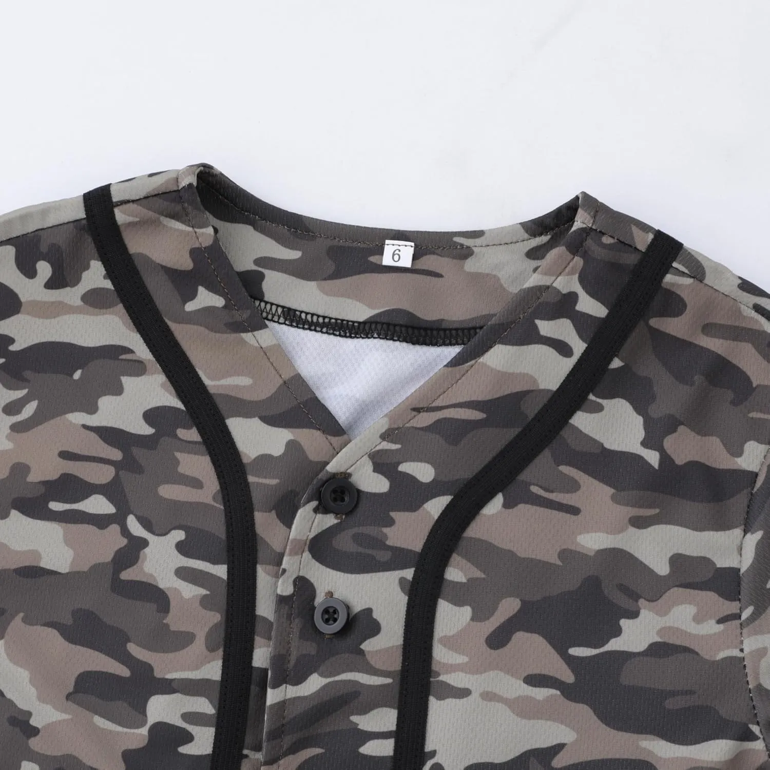 Boys Camouflage Short Sleeve T-Shirt and Shorts Set 2 Piece Summer Camo Baseball Clothes Outfit for Kids Ages 2-14