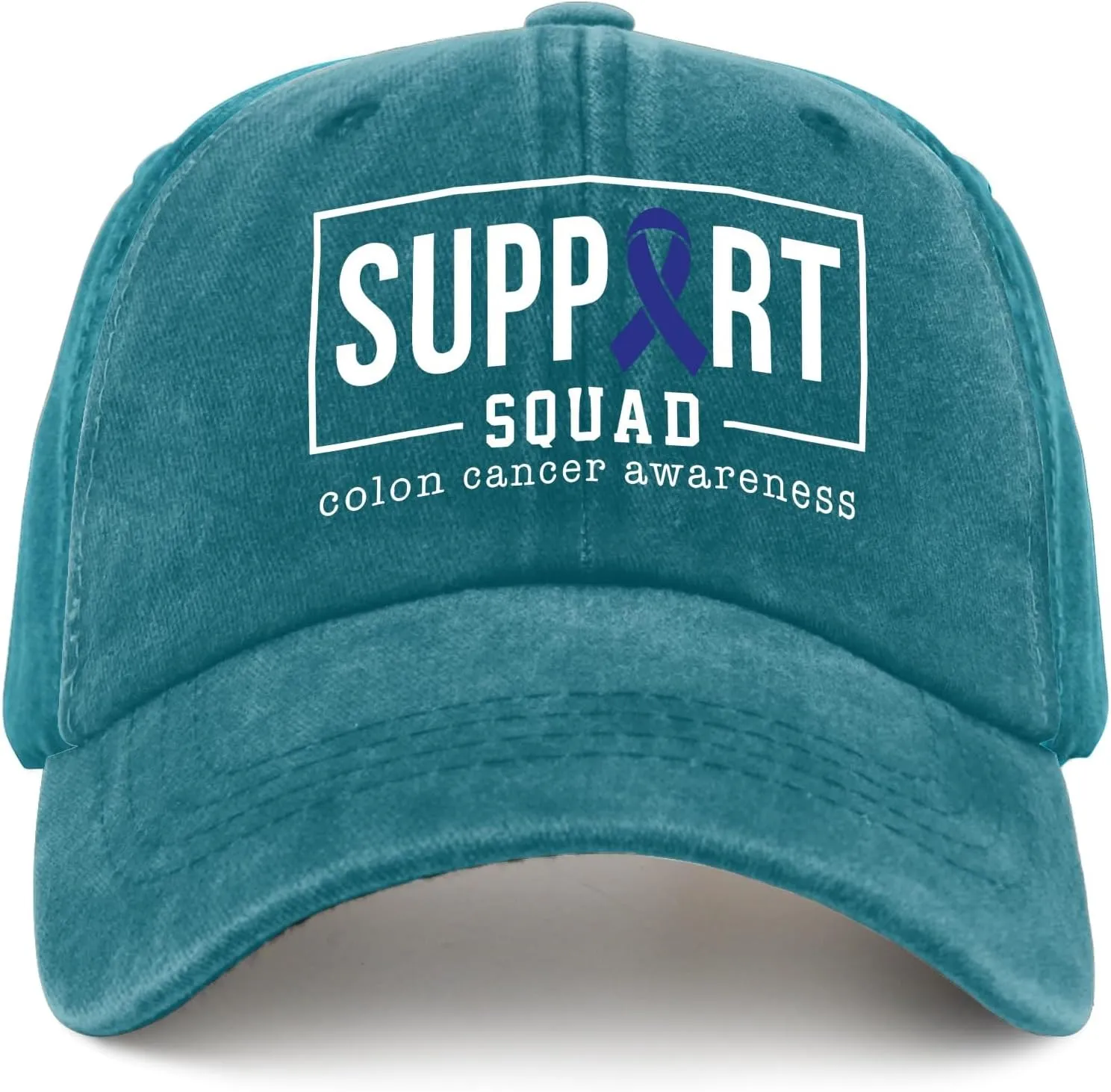 Colon Cancer Awareness Supporters Colorectal Cancer Mens Baseball Cap Low Profile Caps for Womens Pickleballb Hat Trendy