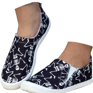 Crzidha Halloween Shoes for Women,Womens Funny Canvas Pumpkin Sneakers Low Top Lace Up Halloween Print Sneakers Lightweight Stylish Pumpkin Flats Casual Party Slip On Loafers Cute Fall Print Shoes