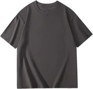 DBFBDTU Men T-Shirts Short Sleeve Cotton Tops Solid Soft Lightweight Tee Workwear Shirts for Men