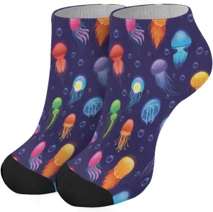 devor Mens Socks Ankle Low Cut Womens Socks Dress Sock Trendy Jellyfish No Show Athletic Sock Boy