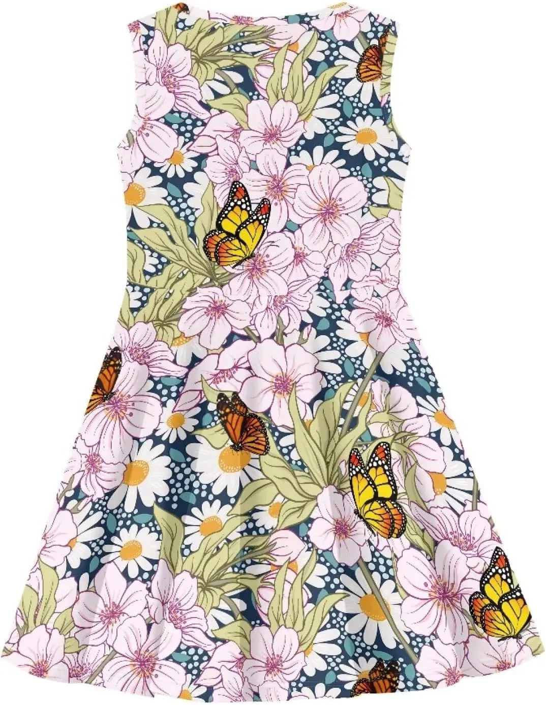 Dress for Girls Sweety Girl's Loose Summer Casual Dresses Holiday Midi Dress for 3-16 Years