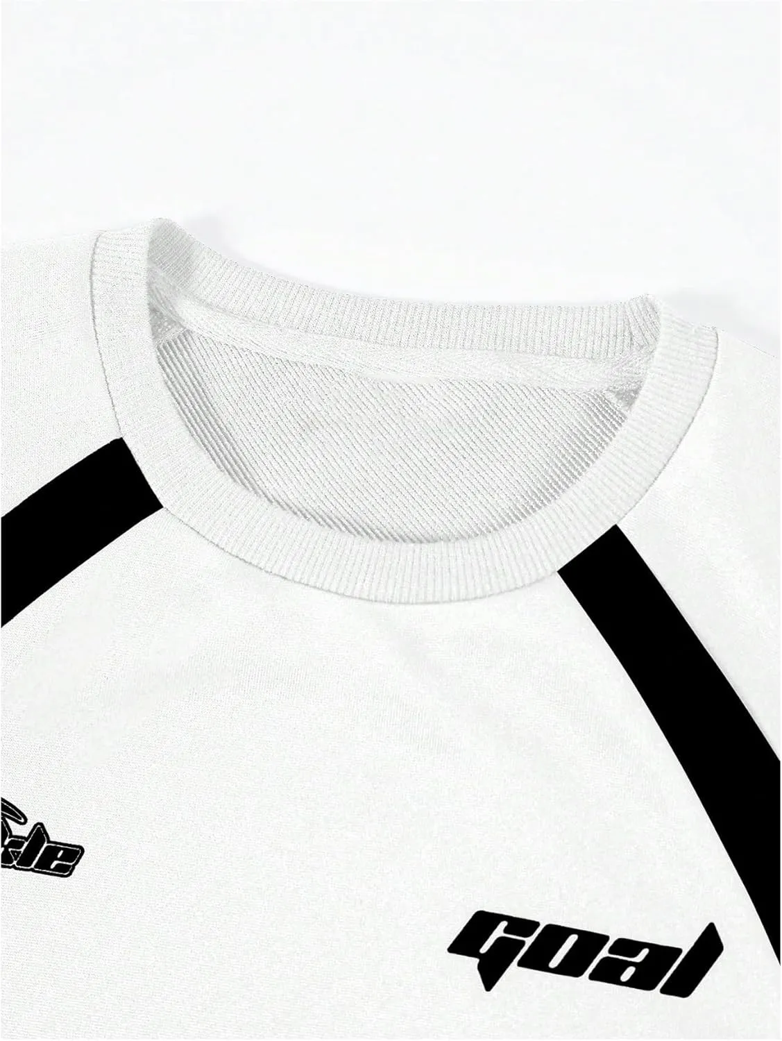 GORGLITTER Men's Star Graphic Raglan Sleeve Sweatshirt Crew Neck Long Sleeve Casual Pullover Top