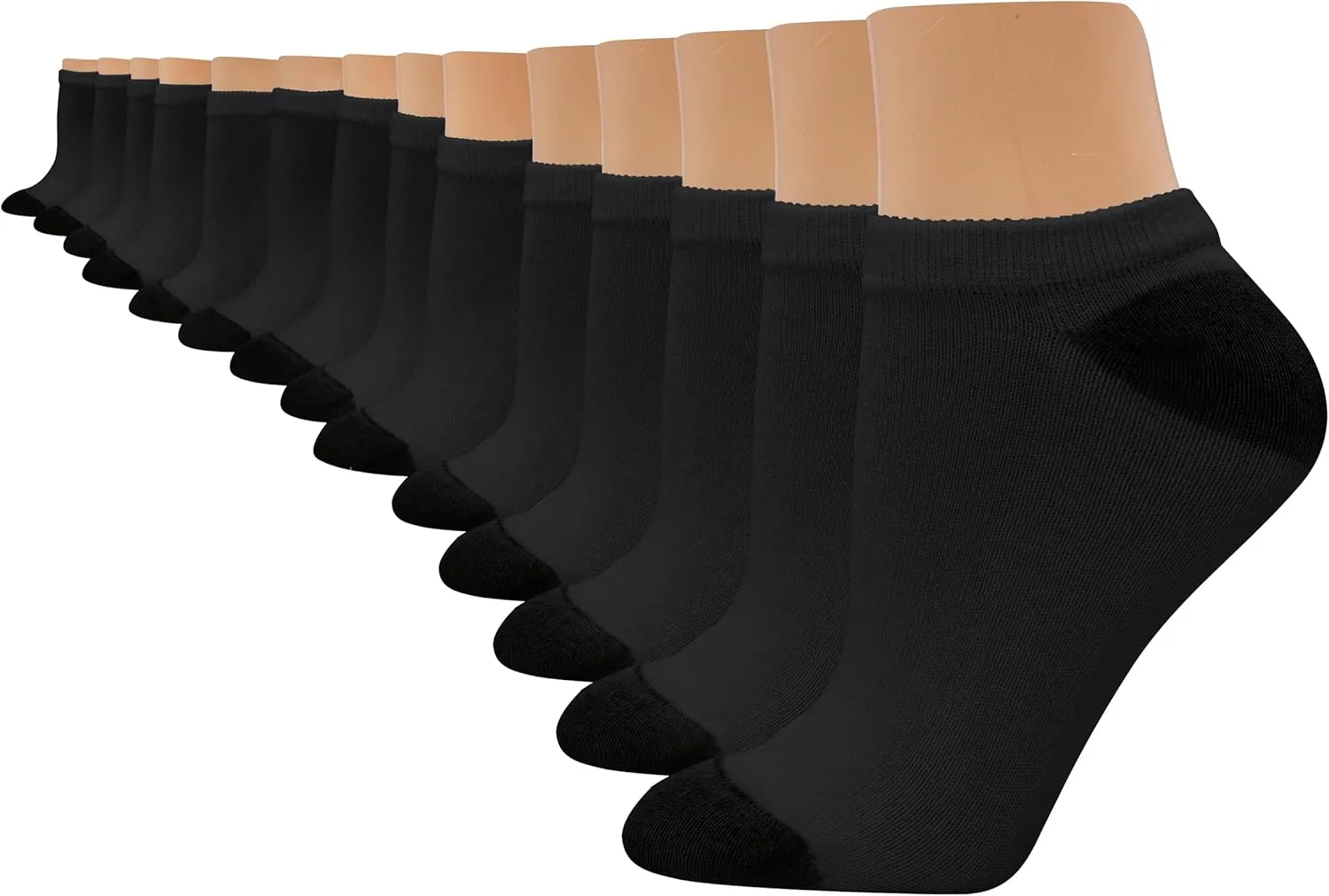 Hanes Women's Value, No Show Soft Moisture-wicking Socks, Available in 10 and 14-packs
