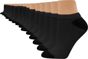 Hanes Women's Value, No Show Soft Moisture-wicking Socks, Available in 10 and 14-packs