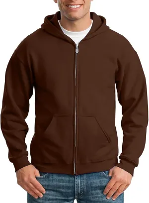Hoodie Sweatshirts for Men Full Zip Drawstring Hoodie with Pockets Athletic Casual Fashion Lightweight Hoodie Fall Winter