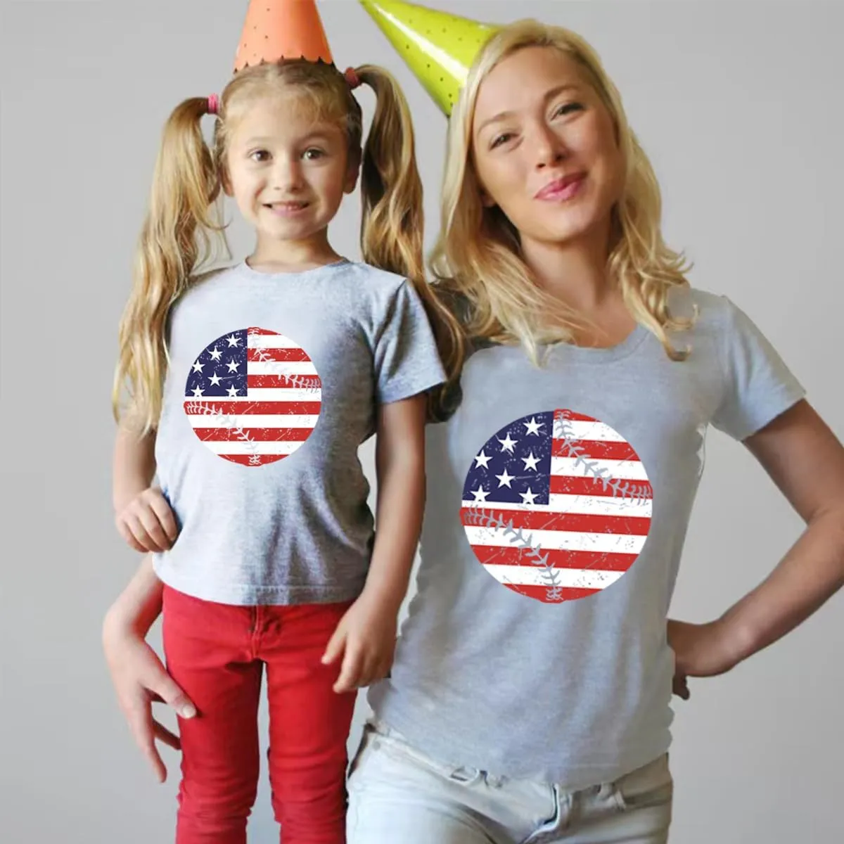Kid 4th of July T-Shirts Boys Girls American Flag Shirt Patriotic Top Short Sleeve Tees 4-12 Years
