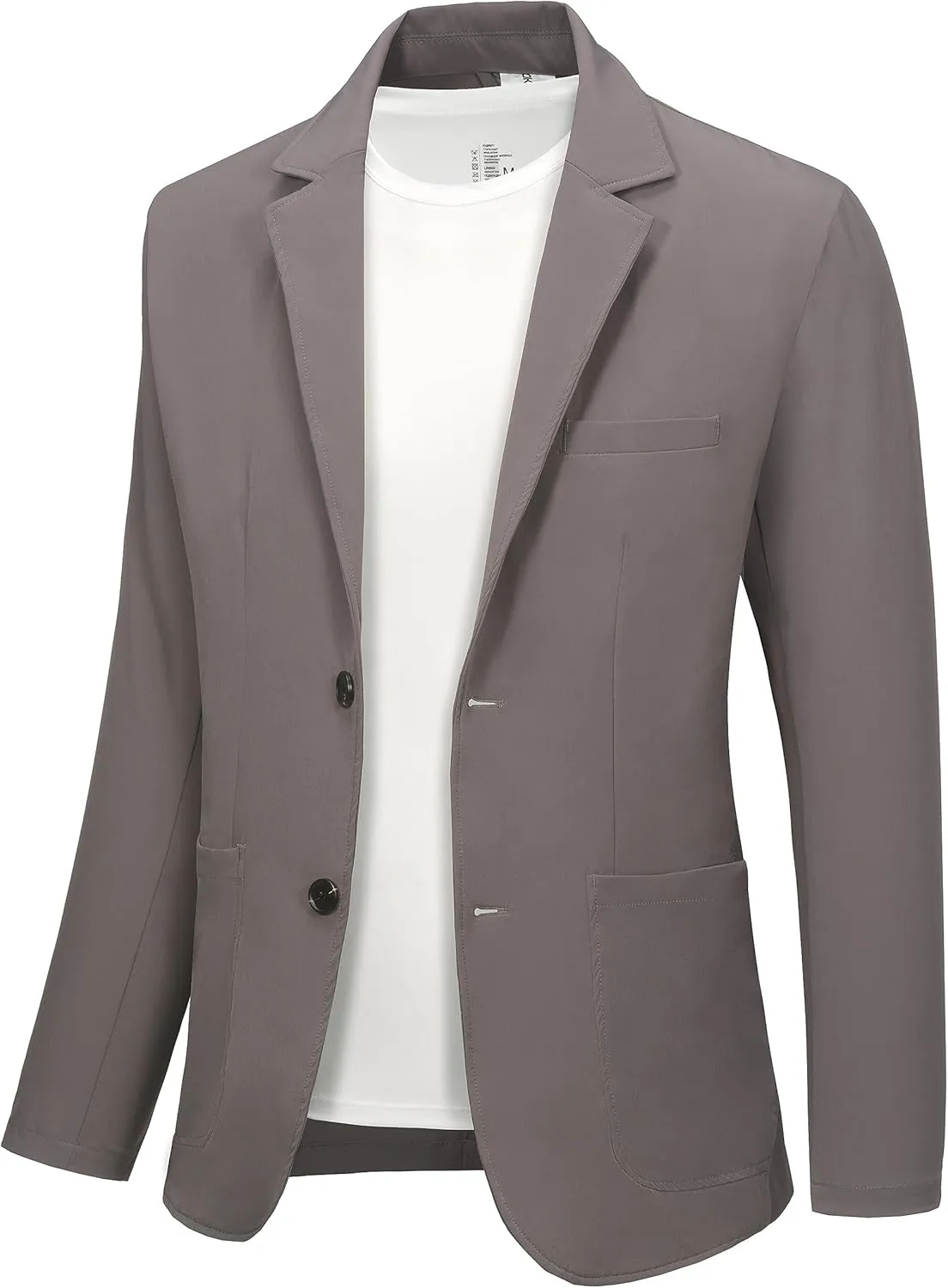 Little Donkey Andy Men's Casual Suit Blazer Jackets Slim Fit Business Lightweight Two Button Sport Coat