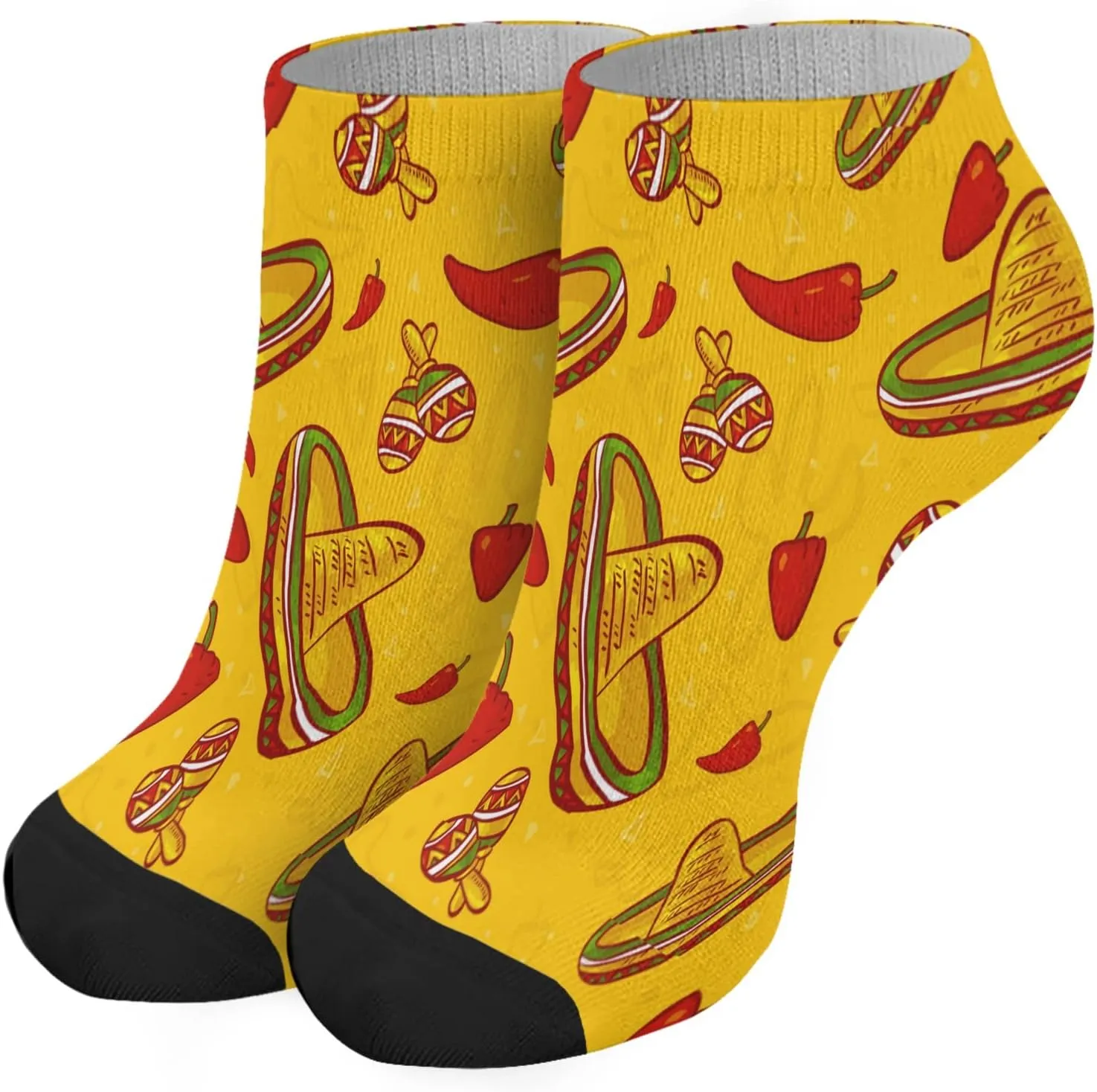 Men's Athletic Socks Ankle Women's Socks Athletic Crew Socks Trendy mexican No Show Dress Sock Womens