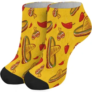 Men's Athletic Socks Ankle Women's Socks Athletic Crew Socks Trendy mexican No Show Dress Sock Womens