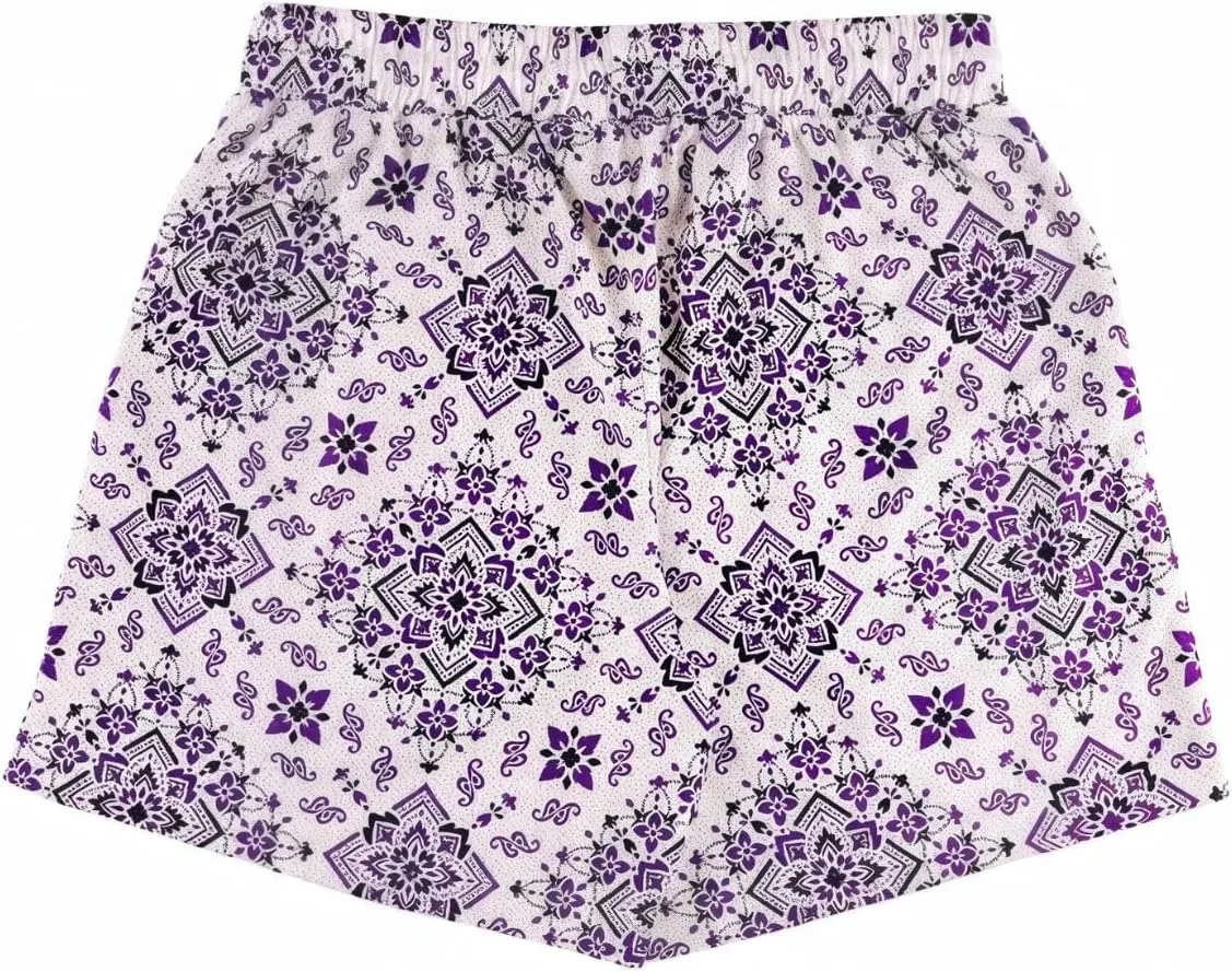 Men's Floral Basketball Shorts 4" Inseam - Lightweight Quick Dry Gym Shorts with Drawstring for Running, Workout & Casual