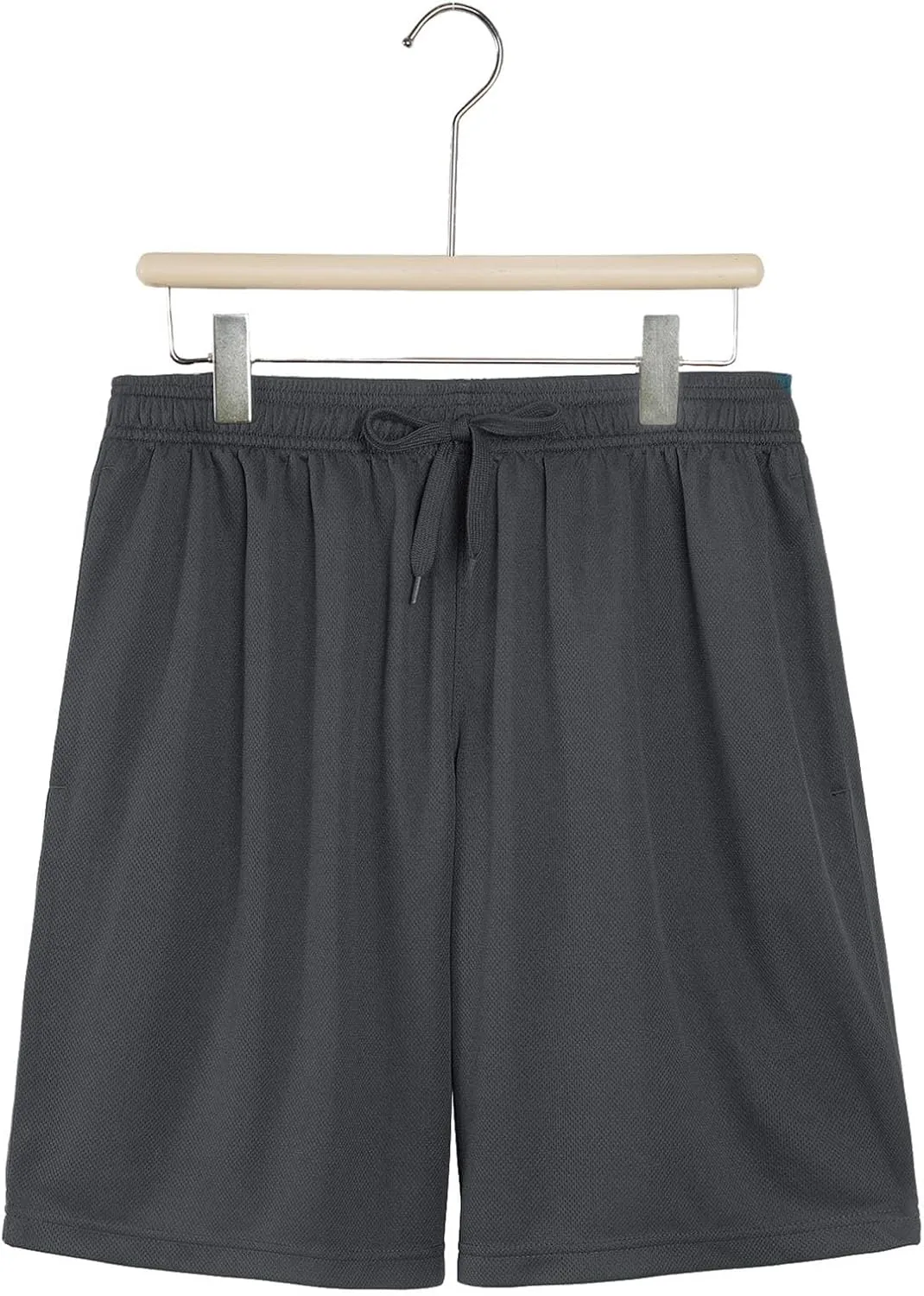 Mens Gym Shorts Athletic Lightweight Performance Quick Dry Shorts with Elastic Waist 5 Pack