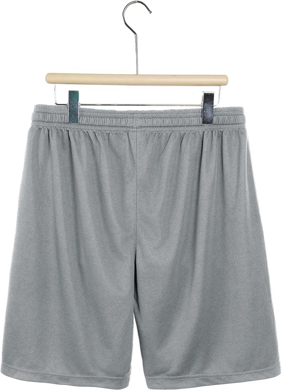 Mens Gym Shorts Athletic Lightweight Performance Quick Dry Shorts with Elastic Waist 5 Pack