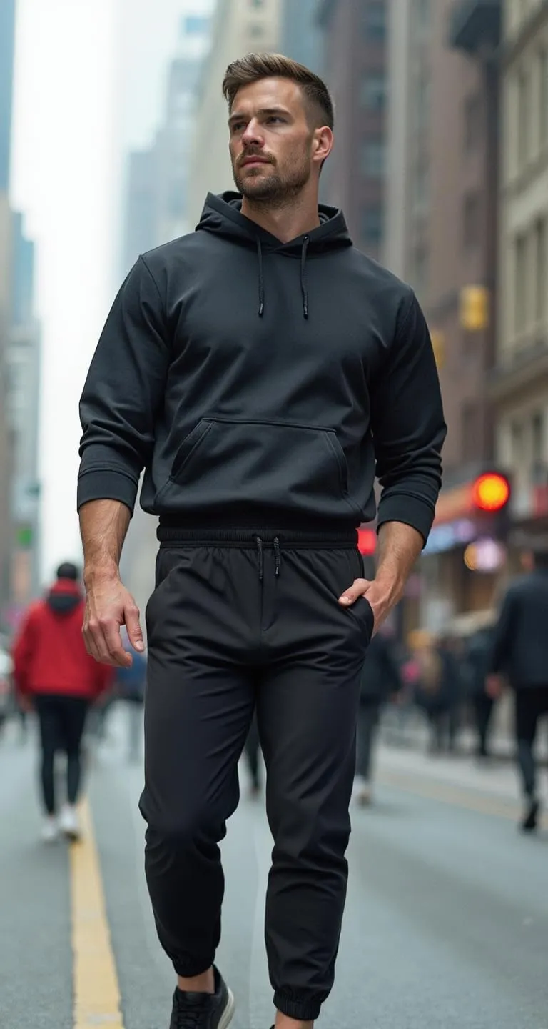 Men's Lightweight Jogger Pants-Elastic Waistband Breathable and Stretchable Sweatpants for Running Gym Everyday Wear
