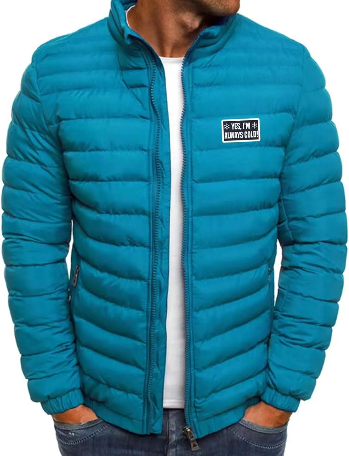 Men's Lightweight Puffer Jacket Hooded Water Resistant Warm Winter Down Jackets for Snow Ski Travel Outdoor Coat