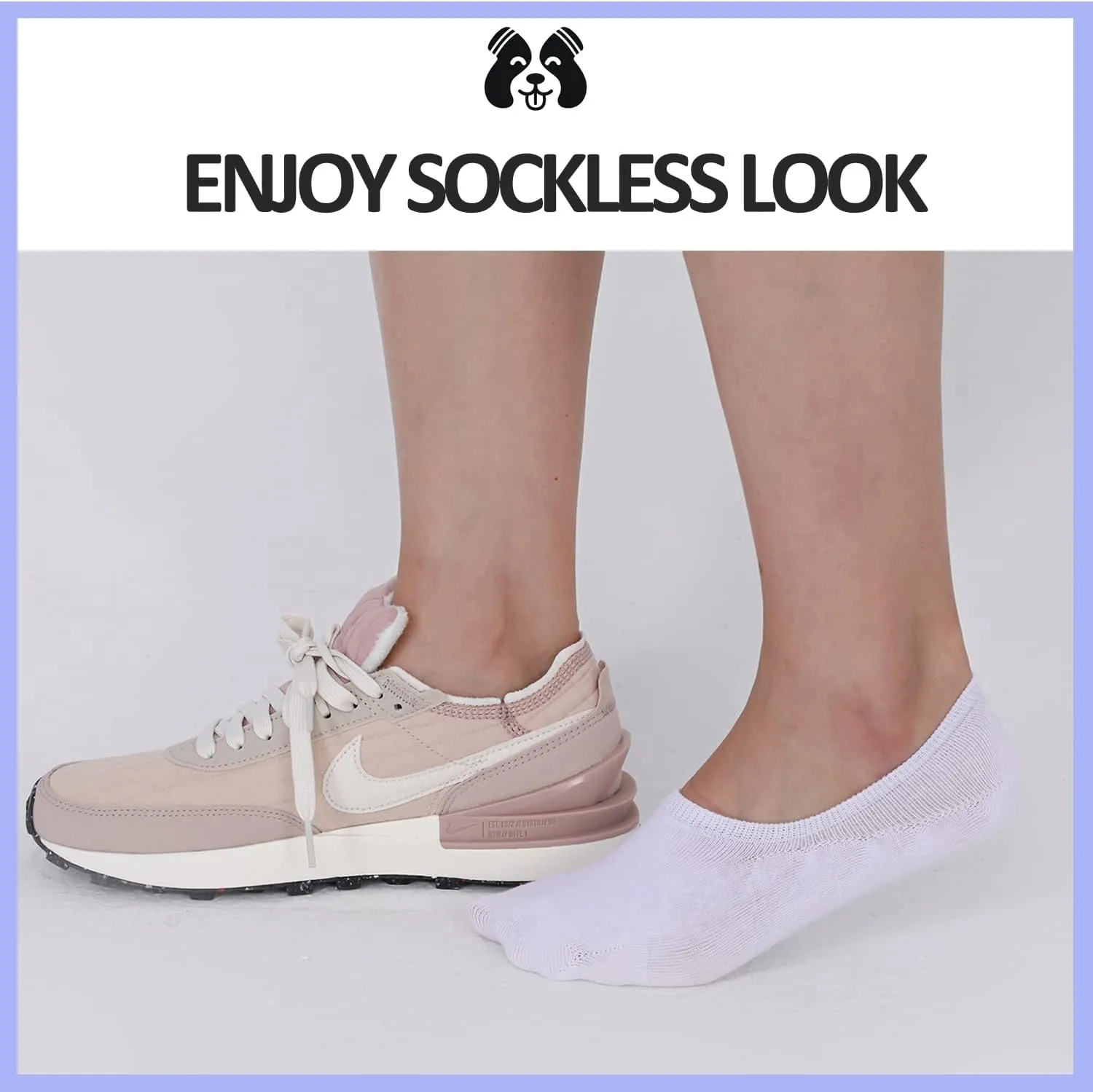 No Show Socks for Women Size 4-7/7-10/10-13 Invisible Low Cut Cotton Breathable Liner Socks With Non Slip Grips