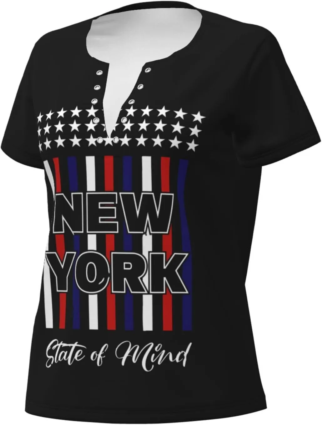 Retro American Football Womens Deep v Neck T-Shirts Short Sleeve Shirts Casual Tee Tops Slim Fit T-Shirt