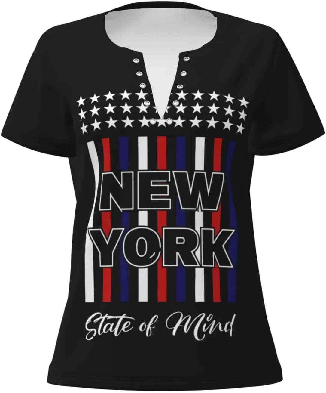 Retro American Football Womens Deep v Neck T-Shirts Short Sleeve Shirts Casual Tee Tops Slim Fit T-Shirt