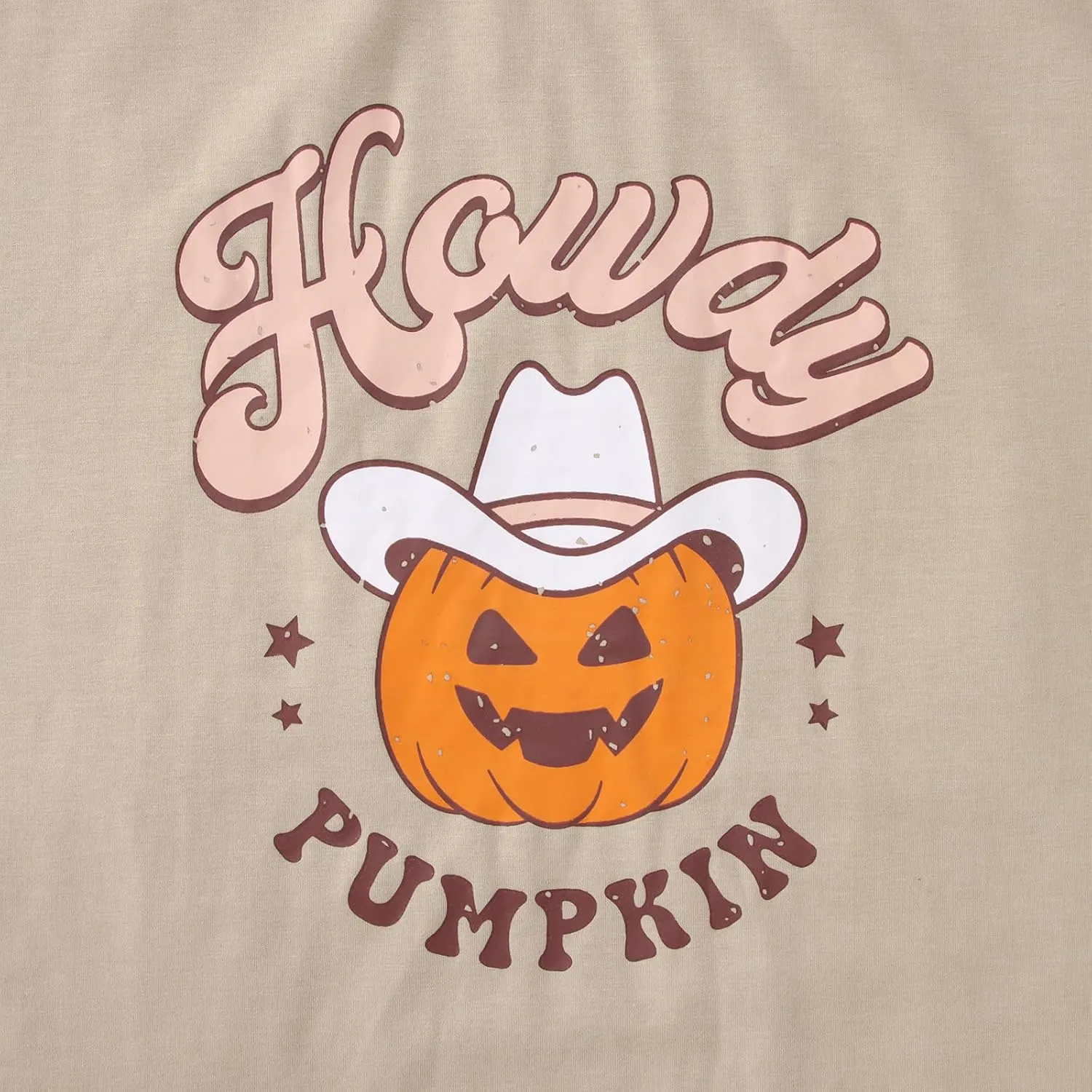 Ritatte Howdy Pumpkin Halloween Shirt Women Cute Western Country Cowgirl T-Shirt Short Sleeve Casual Oversized Tee Top