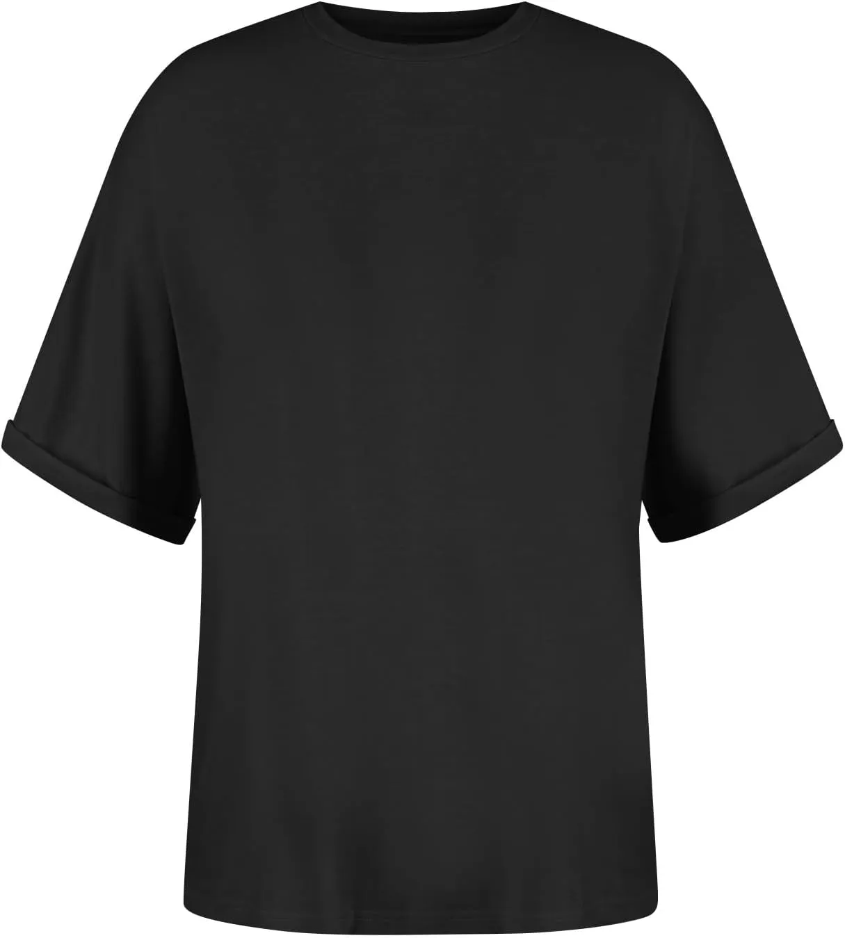 slqdgmryz Oversized Tshirts for Women Crew Neck Half Sleeve Tops Summer Loose Elbow Length Tee Shirts Business Casual Blouses