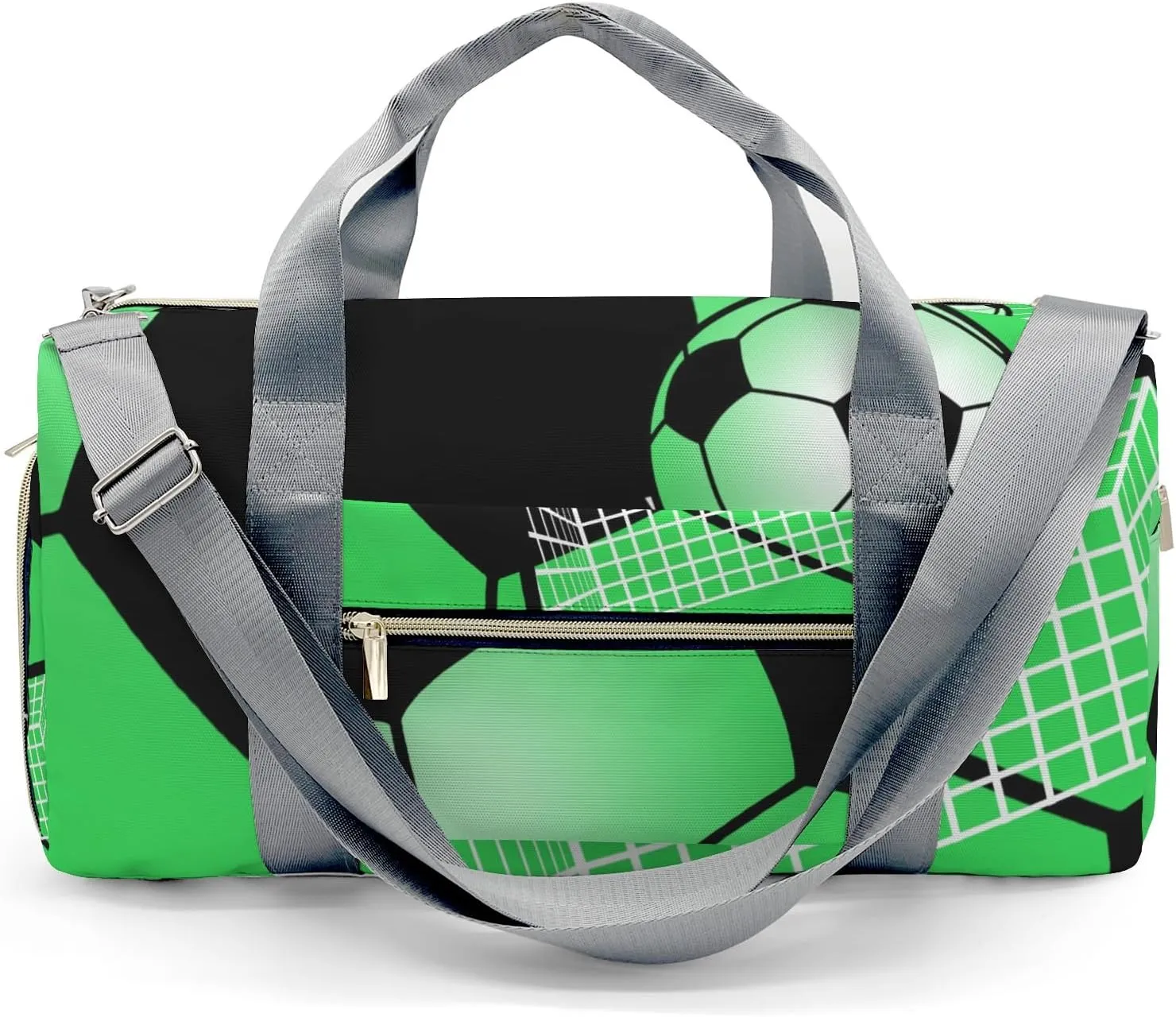Soccer Ball Gym Mint Travel Duffel Bag Large Foldable Waterproof Overnight Bag for Beach Swim Bags Pool Sports Gym