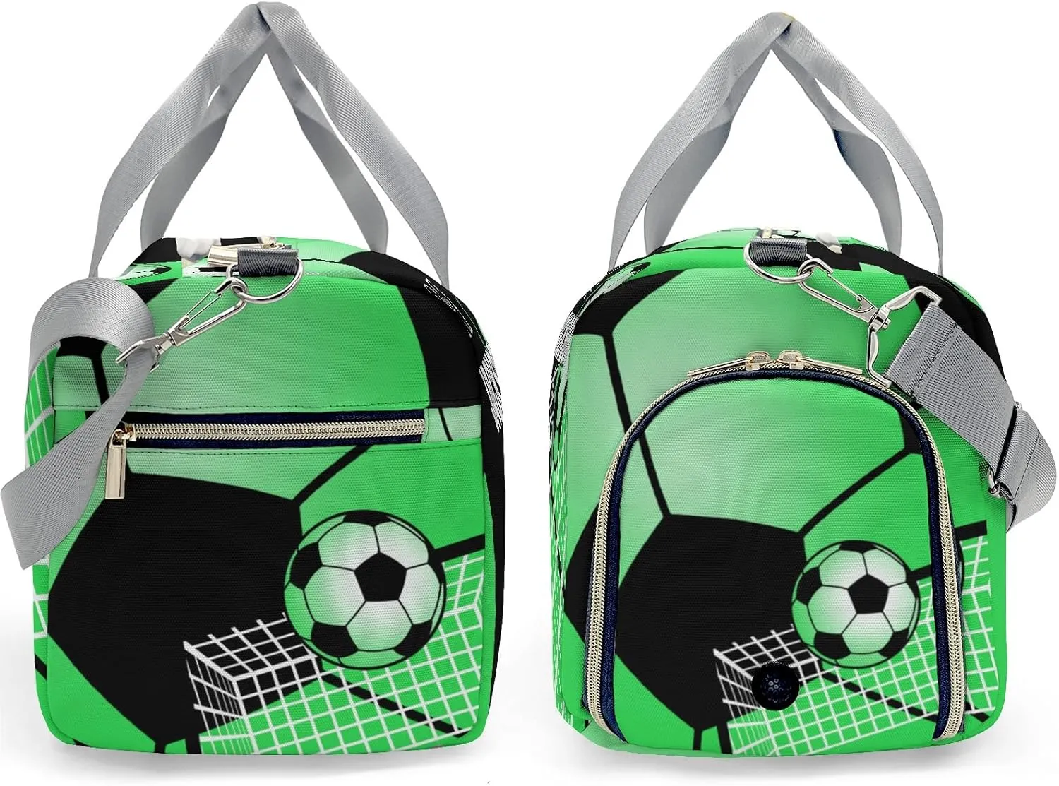 Soccer Ball Gym Mint Travel Duffel Bag Large Foldable Waterproof Overnight Bag for Beach Swim Bags Pool Sports Gym