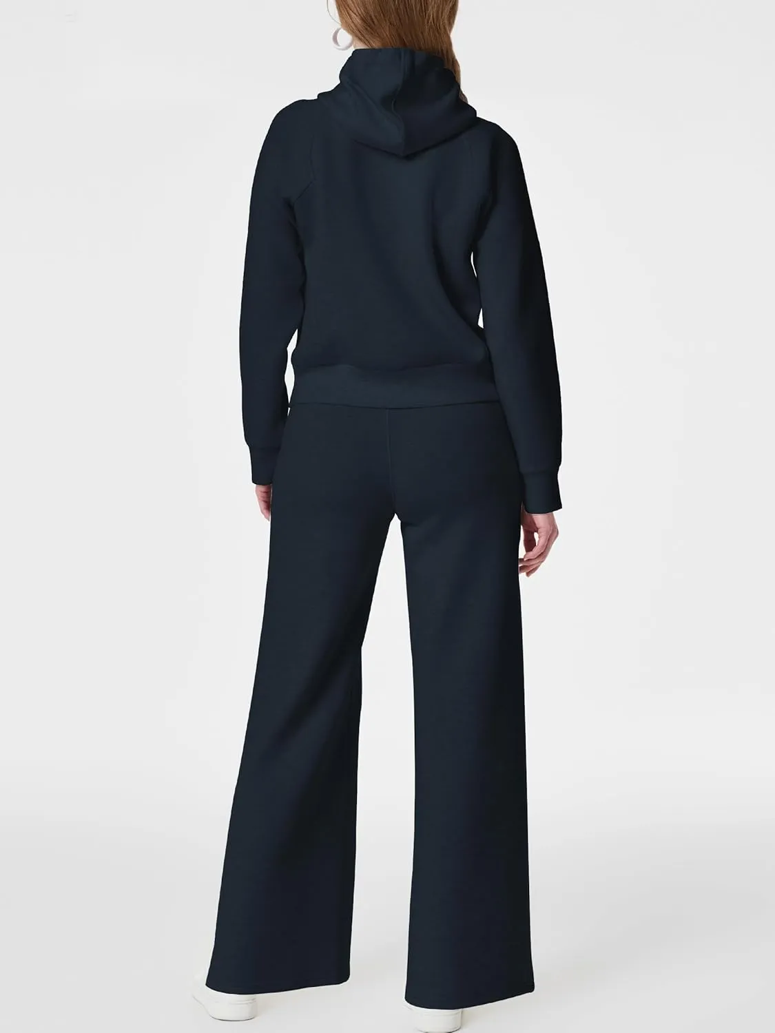 SuperPrity Women 2 Piece Outfits Sweatsuits 2024 Fall Zip Up Hoodie Sweatshirt Sweatpants Tracksuit Matching Sweat Lounge Set