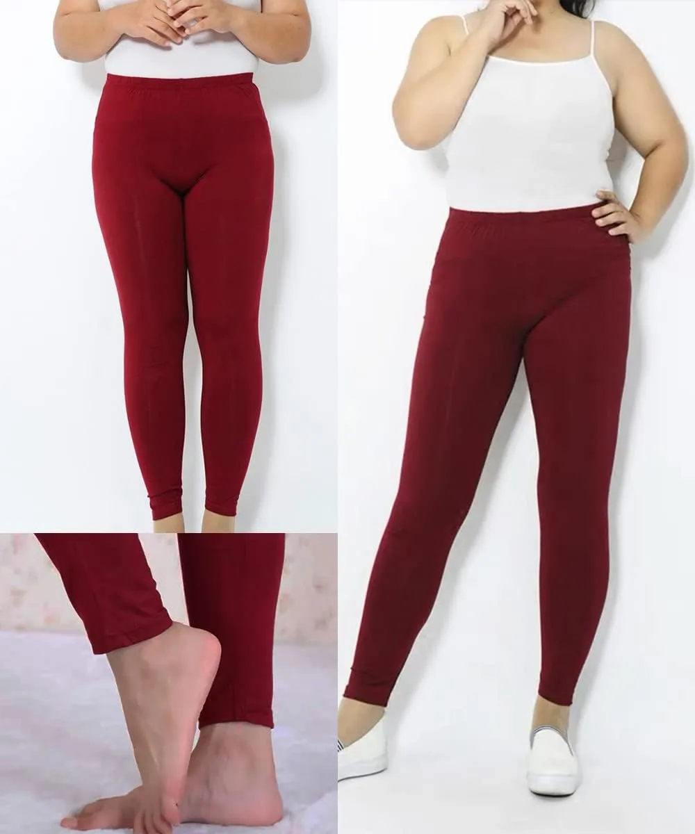 TIYOMI Plus Size Leggings for Women High Waist Full Length Pants Casual Ankle Fall Leggings XL-5XL