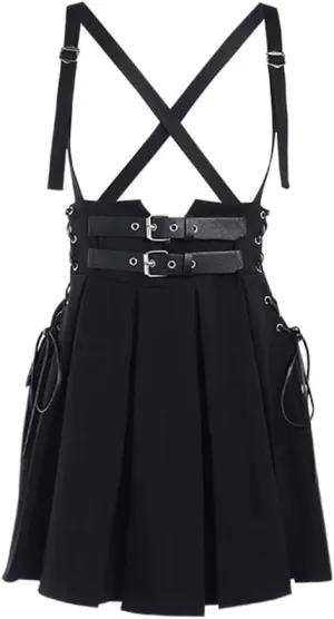 TOMETO STAR Gothic Punk Grunge Skirt High Waist Mini Skirt Harajuku Women Pleated Skirts