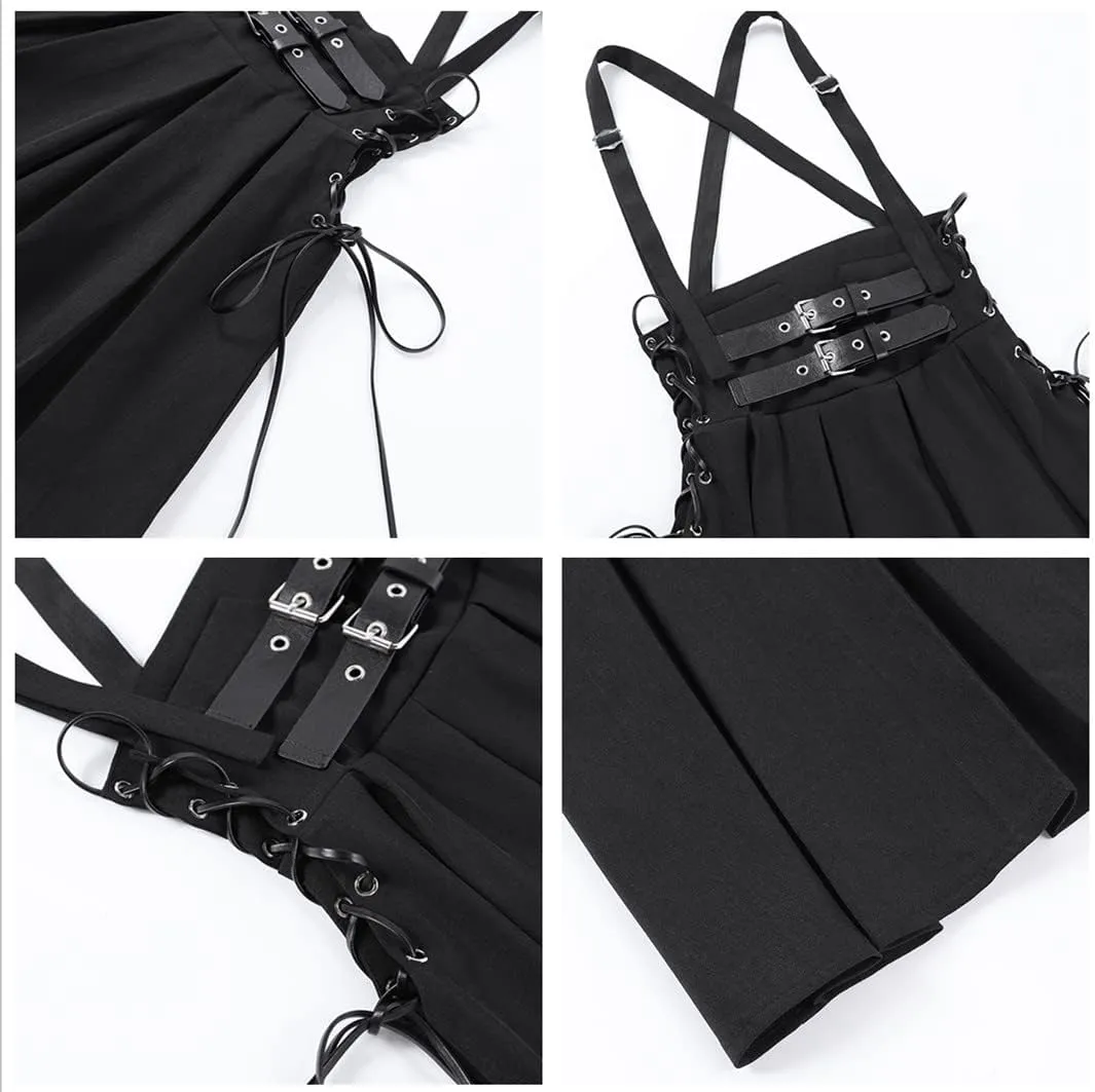 TOMETO STAR Gothic Punk Grunge Skirt High Waist Mini Skirt Harajuku Women Pleated Skirts