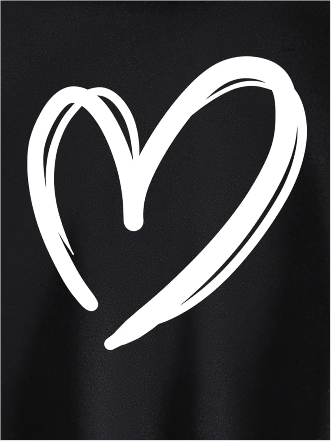 WDIRARA Women's Heart Print Zip Up Drawstring Hoodie Kangaroo Pocket Long Sleeve Sweatshirt