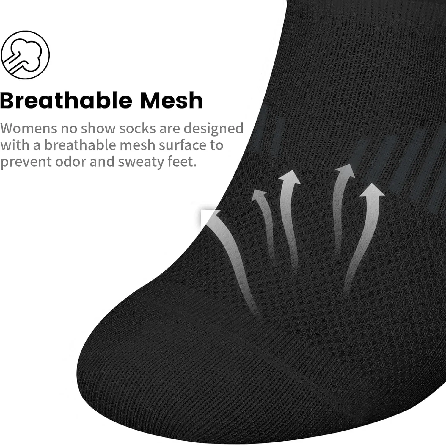 wernies No Show Socks Womens 8 Pairs, Ankle Non Slip Low Short Invisible Thin Liner Socks
