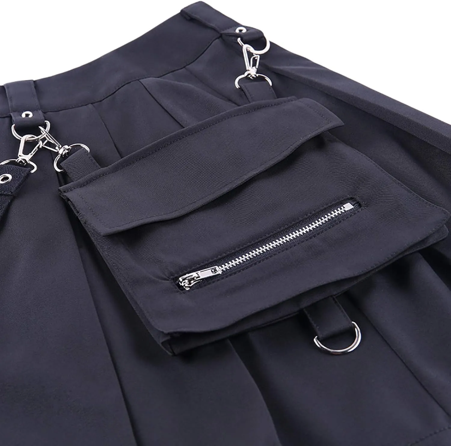 Women Lace Patchwork Pleated Skirt High Waist Gothic Short Skirt Ruffle Plaid A-Line Mini Skirt E-Girl Streetwear