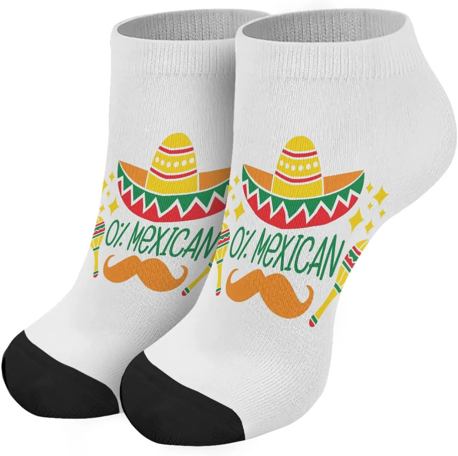 Womens Athletic Socks Short for Men's Socks Low Ankle Socks Humor mexican No Show Athletic Socks for Men's