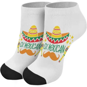 Womens Athletic Socks Short for Men's Socks Low Ankle Socks Humor mexican No Show Athletic Socks for Men's