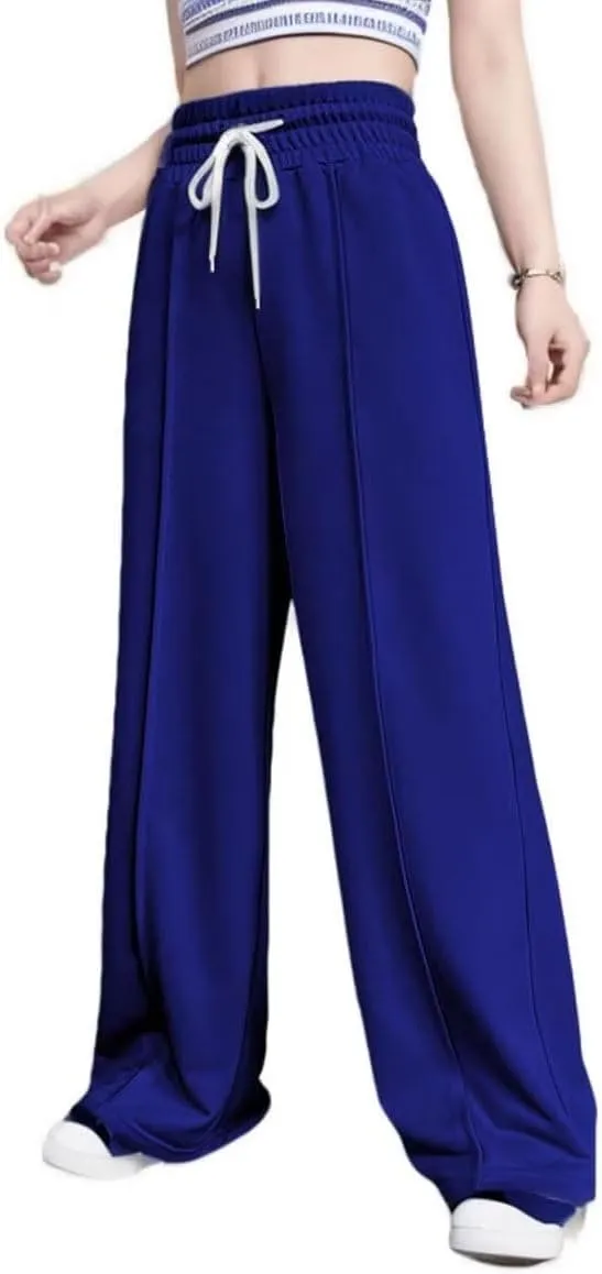 Women's Drawstring High Waist Wide Leg Sweatpants Oversized Sweats Pants Dressy Joggers Lounge Trousers with Pockets
