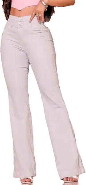 Womens High Waist Stretch Flare Jeans Fashion Skinny Bell Bottomvintage Y2K Long Denim Pants Streetwear