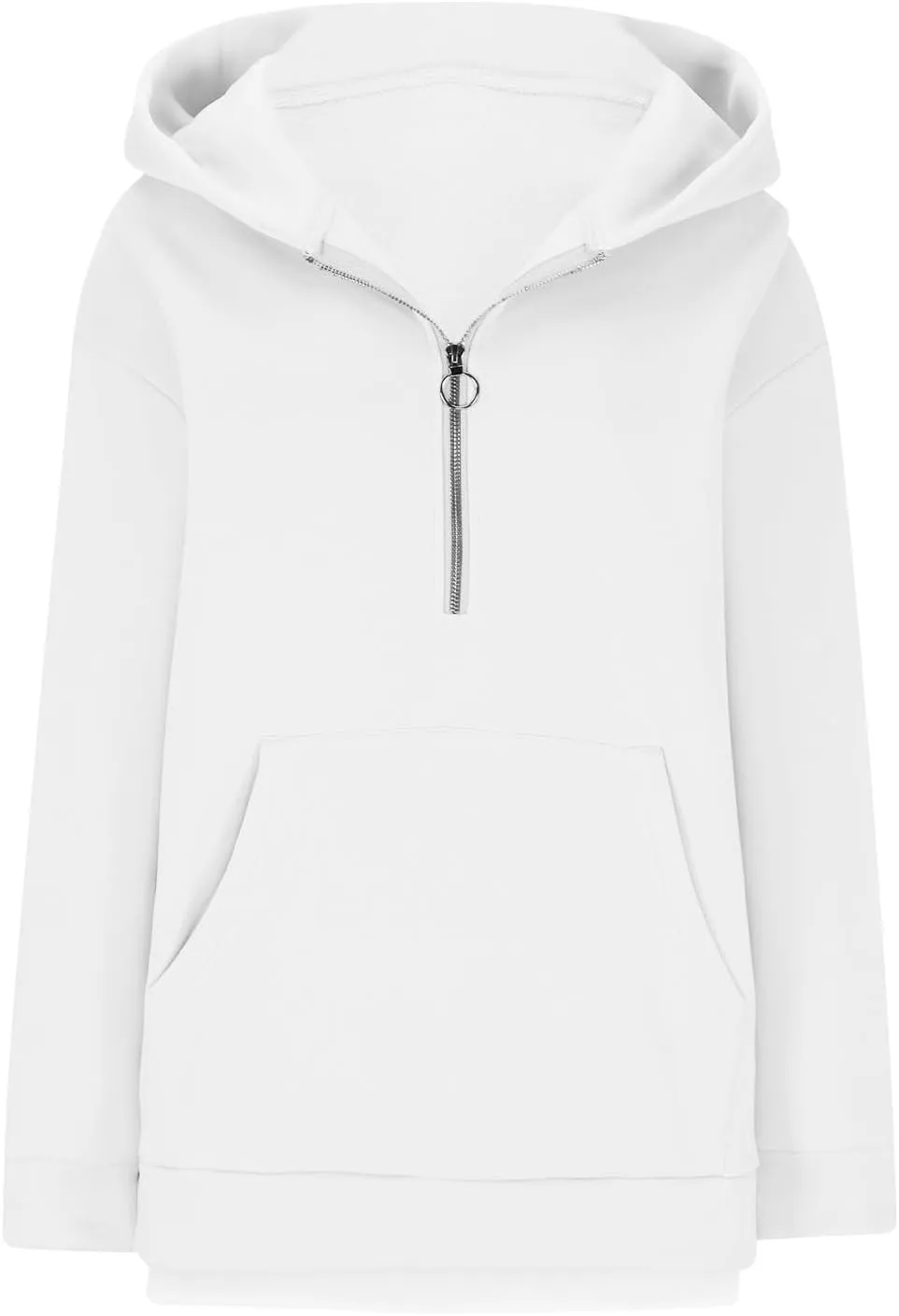Womens Hoodies Cropped Half Zip Sweatshirts Fleece Pullover Casual Long Sleeve Workout Tops Fashion Fall Y2K Clothes