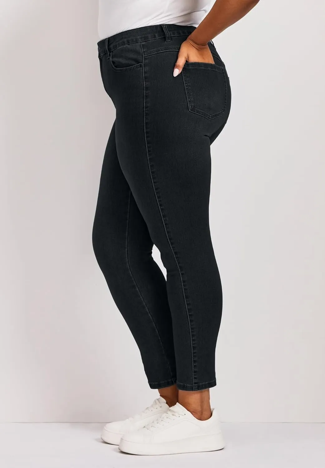 Women's Plus Size Petite Butter Denim Skinny Jean