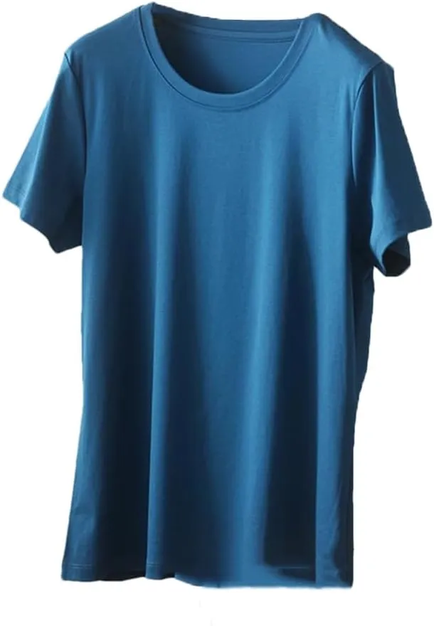 Womens T Shirts Solid Women Short Sleeve T Shirt V-Neck Loose Fit Thin Tops Casual T-Shirts