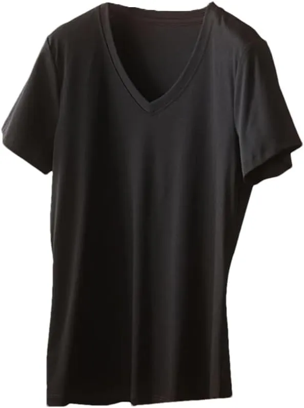 Womens T Shirts Solid Women Short Sleeve T Shirt V-Neck Loose Fit Thin Tops Casual T-Shirts