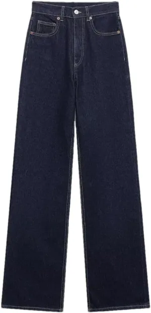 Women's Wide Leg Jeans Mid Waist Loose Straight Leg Soft Comfortable Jeans